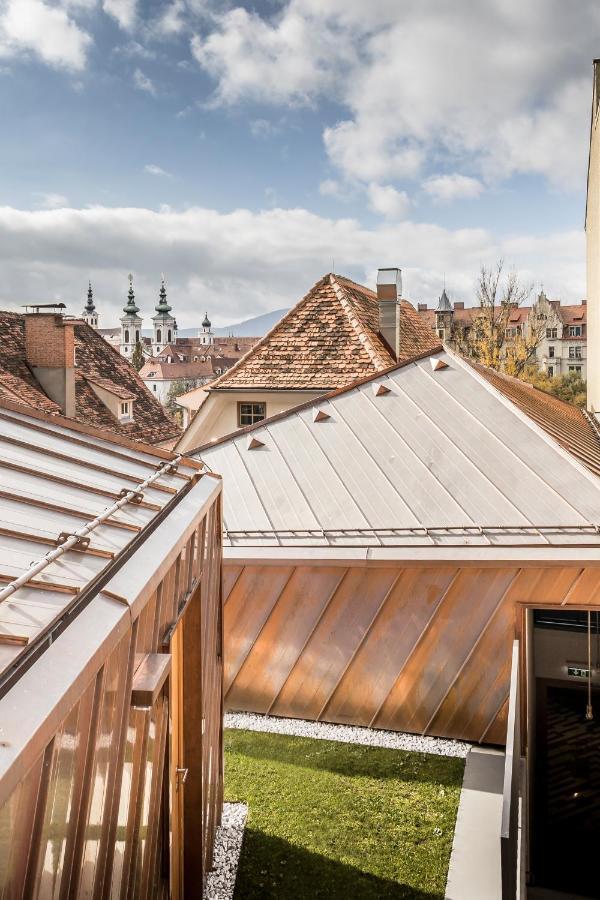 Kai 36 - Hotel Zwischen Fels Und Fluss グラーツ エクステリア 写真 A standing seam metal roof